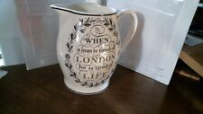 Wedgwood The London Jug Pitcher Quote Johnson Poem Wordsworth  7.75” FREE S/H picture