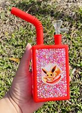 Eevee And Pikachu Custom Juice Box Silicone & Glass Bong picture