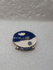 VTG 20TH ANNIVERSARY ISC 88 QUEBEC ENAMEL LAPEL PIN SINGLE LATCH CLASP picture