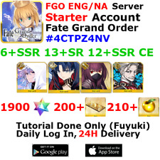 [ENG/NA][INST] FGO / Fate Grand Order Starter Account 6+SSR 200+Tix 1900+SQ #4CT picture