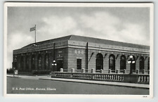 Postcard Vintage US Post Office in Aurora, IL. picture