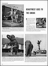 1941 Ringling Brothers Circus performers Beautyrest vintage photo print ad adL5 picture