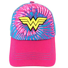 Wonder Woman Symbol Logo Hat Six Flags DC Comics Snap Back Baseball Trucker Cap picture