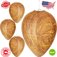 4 Pack Wasp Nest Decoy - Hanging Fake Wasp Nest  Bee Repellent Outdoor Hanging picture