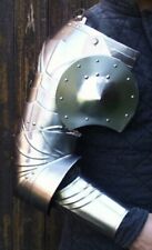 Medieval Knight Late Gothic Pair Of Pauldrons Elbow Bracers Basegews Armor picture