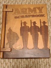 Original WWII U.S. Soldier's Personal Photo Album with Trench Art Folk Art Cover picture