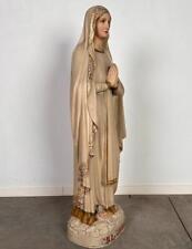 ARRIVES JULY 2024: 4 Foot Antique Plaster Statue Our Lady of Lourdes/Virgin Mary picture