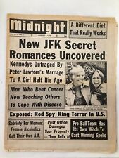 Midnight Tabloid August 9 1976 Vol 23 #7 Peter Lawford and Deborah Gould picture