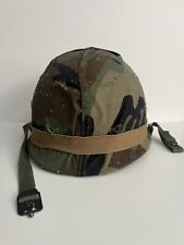 Vintage Post WW2 WWII Vietnam US Army M1 Helmet Military Named With Liner Cover picture