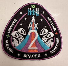 ORIGINAL SPACEX AX 2  DRAGON MISSION PATCH NASA FALCON 9 ISS 2023 3.5” picture