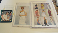 PRINCESS DIANA Royal Gowns Plate Block of 9 Stamps+Bonus Stamp COA 1997 ~ Plate picture