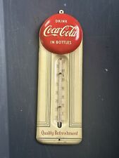 1950’s Coca Cola Thermometer Sign Metal 9