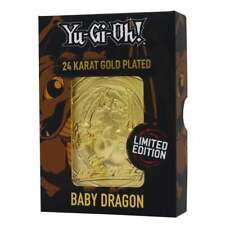 Yu-Gi-Oh Baby Dragon - 24 Karat Gold Plated Metal Card picture