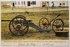 Bennington VT Cannon Molly Shark Capture from British at Boston NH Postcard K21 picture