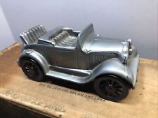 Vintage Banthrico Metal Car Coin Bank - 1929 Ford Convertible picture