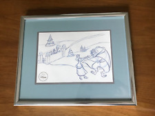 Disney 1997 Beauty And The Beast Ice Skating Sketch Drawing Special Edition picture