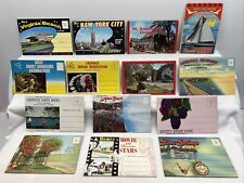 Vintage Lo of (14)  assorted    UNITED  STATES  POSTCARD  FOLDERS picture