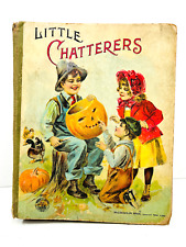 RARE 1880's Little Chatterers Halloween Pumpkin cover JOL cool picture