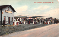 c.1910 Sea View Trolley Station Narragansett Pier RI post card picture