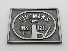 Fireman's Fund Insurance Metal Paperweight picture