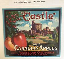 Castle Brand Apple Crate Label picture