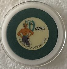 Dunes Las Vegas 1955 First Edition Dark Green Roulette Chip picture