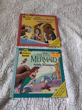 Disney's Beauty the Beast My First Color Forms Book Little Mermaid Vintage 1992  picture