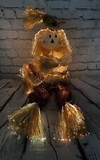 Vintage Frankie Fiber Optic Scarecrow Fall Halloween Thanksgiving (See Video) picture