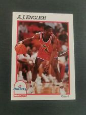 NBA HOOPS A. 1991 J English Washington Bullets Come Visit My NBA Cards Store  picture