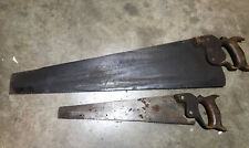 Antique Saw Lot Disston & Son Warrented Superior Saws Wood 1800s? picture