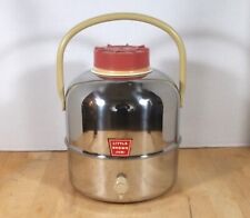 Vintage 1950's Little Brown Jug Insulated Chrome Picnic Drink Cooler Dispenser picture