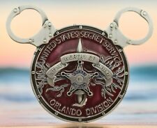 WDW Orlando U.S. Secret Service Office Maroon Mickey Disney Ears Challenge Coin picture