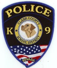 NEVADA NV CLARK COUNTY SCHOOL DISTRICT POLICE K-9 NICE SHOULDER PATCH SHERIFF picture