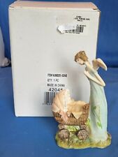 Adorable Roman Inc. Angel Blossoms Figurine Angel Pushing Carriage picture