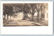 Hopkinton New Hampshire NH Postcard RPPC Photo Dirt Road And Trees Houses c1905 picture