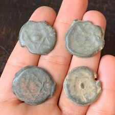 LOT X4 Coin Star of David Jewish Israel KING SOLOMON DAVID Antique Old Ancient picture