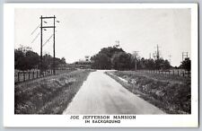 Jefferson Island, LA - Joe Jefferson Mansion in Backround - Vintage Postcard picture
