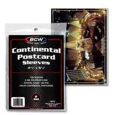 1000 BCW Continental POSTCARD SLEEVES Archival Safe Soft Poly Acid/PVC Free picture
