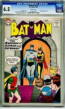 BATMAN #122 CGC 6.5 (DC 1959) KEY + White Pages Marriage to BATWOMAN Low Pop  picture