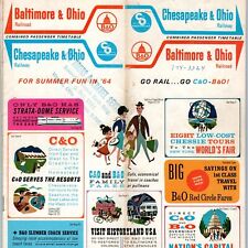 1964 Chesapeake, Baltimore & Ohio Railroad Timetable Warren Ohio Tour Service 4M picture