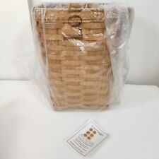 Longaberger 2007 Warm Brown Small Square Waste Basket~OFFICE~RECYCLING~PAPER picture