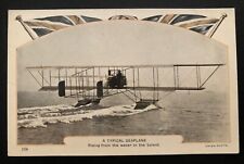 Mint England Real Picture Postcard RPPC Typical Seaplane Rising From Water picture