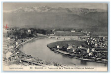 c1910 Panorama Seen From La Tronche On The Belledonne Range Grenoble Postcard picture