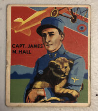 1933-34 National Chicle Capt James N Hall Sky Birds Card #5 GOOD picture