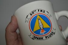 Vintage 60th FMS USAF Spark Plugs KIMBERLY Military Diner Style Coffee Mug Rare picture