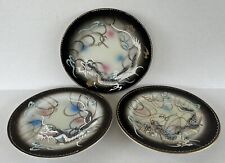 Vintage Moriage Dragonware Plates (3) Hand Painted Nippon Dragon Pottery Japan picture