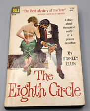 Vintage 1959 EIGHTH CIRCLE Stanley Ellin Mystery Paperback 1ST PRINTING Dell  picture