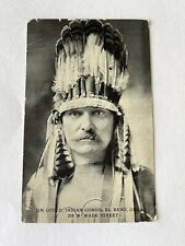Antique 1900s RPPC Native Americans JIM GOULD Indian Curios El Reno OKLA ONE PC picture