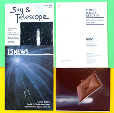 NASA VNTG—HALLEYs COMET—1985-86—JPL COMET CHASER—2 GUIDES COMET RETURN—FRE ITEMS picture