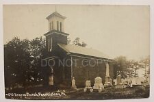 RPPC Franklintown PA Barens Church York County Cemetery Laughlin Photo Postcard picture